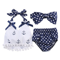 3pcs Sleeveless Polka-dot Set - RouxBaby