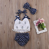 3pcs Sleeveless Polka-dot Set - RouxBaby