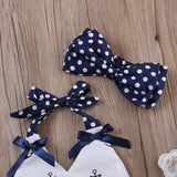 3pcs Sleeveless Polka-dot Set - RouxBaby